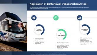 Application Of Bettertravel Transportation Best AI Tools For Process Optimization AI SS V