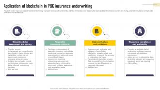 Application Of Blockchain In Pandc Insurance Underwriting Exploring Blockchains Impact On Insurance BCT SS V