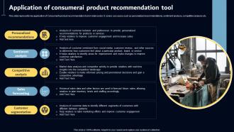 Application Of Consumerai Product Recommendation Key AI Powered Tools Used In Key Industries AI SS V