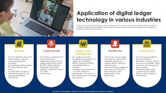 Application Of Digital Ledger Technology In Various Industries
