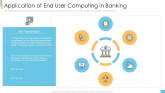 Application of end user computing in banking end user computing it ppt infographics