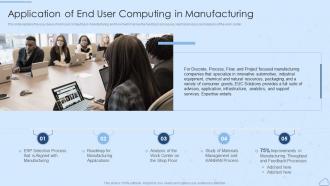 Application Of End User Computing In Manufacturing Virtual Desktop Infrastructure