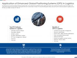 Application of enhanced global strategies create good proposition logistic company ppt tips