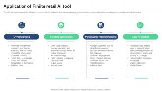 Application Of Finiite Retail AI Tool Best AI Tools For Process Optimization AI SS V