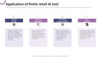 Application Of Finiite Retail AI Tool List Of AI Tools To Accelerate Business AI SS V