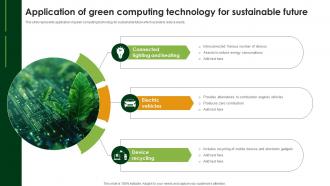 Application Of Green Computing Technology For Sustainable Future