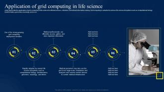 Application Of Grid Computing In Life Science Ppt Powerpoint Presentation Infographics