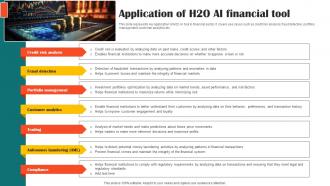 Application Of H2o Ai Financial Tool Impact Of Ai Tools In Industrial AI SS V