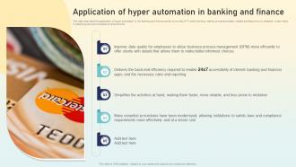Application Of Hyper Automation In Banking And Finance Hyperautomation Applications