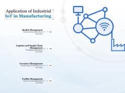 Application of industrial iot in manufacturing