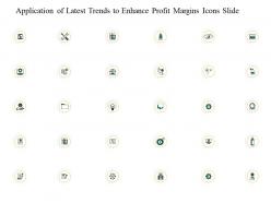 Application Of Latest Trends To Enhance Profit Margins Icons Slide