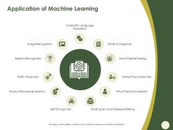 Application Of Machine Learning Medical Diagnosis Ppt Powerpoint Presentation File Icon