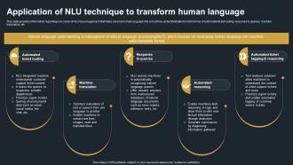 Application Of NLU Technique To Transform Human Language Decoding Natural Language AI SS V
