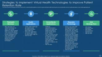 Application of patient satisfaction strategies to implement virtual health technologies