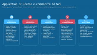 Application Of Reetail E Commerce Ai Tool Comprehensive Guide To Use AI SS V