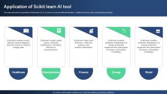 Application Of Scikit Learn AI Tool Best AI Tools For Process Optimization AI SS V