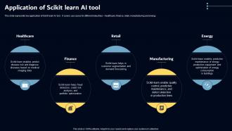 Application Of Scikit Learn AI Tool Key AI Powered Tools Used In Key Industries AI SS V