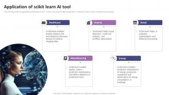 Application Of Scikit Learn AI Tool List Of AI Tools To Accelerate Business AI SS V