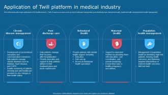 Application Of Twill Platform In Medical Industry Comprehensive Guide To Use AI SS V