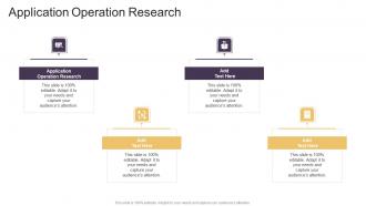 Application Operation Research In Powerpoint And Google Slides Cpb