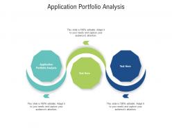 Application portfolio analysis ppt powerpoint presentation inspiration example cpb