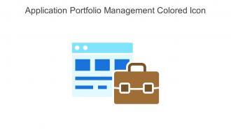 Application Portfolio Management Colored Icon In Powerpoint Pptx Png And Editable Eps Format