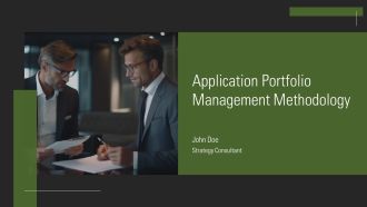 Application Portfolio Management Methodology PPT Sample AT