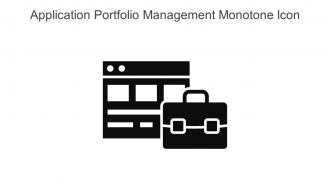 Application Portfolio Management Monotone Icon In Powerpoint Pptx Png And Editable Eps Format