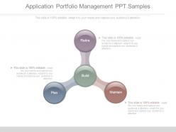 Application Portfolio Management Ppt Samples