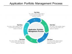 Application portfolio management process ppt powerpoint presentation pictures cpb