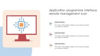 Application Programme Interface Remote Management Icon