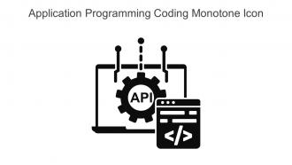 Application Programming Coding Monotone Icon In Powerpoint Pptx Png And Editable Eps Format