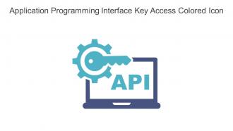 Application Programming Interface Key Access Colored Icon In Powerpoint ...