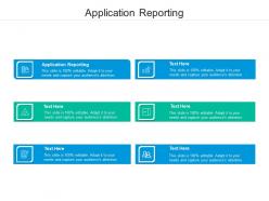 Application reporting ppt powerpoint presentation file ideas cpb