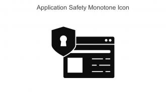 Application Safety Monotone Icon In Powerpoint Pptx Png And Editable Eps Format