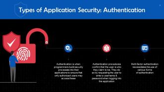 Application Security A Cybersecurity Component Training Ppt Impactful Content Ready