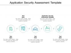 Application security assessment template ppt powerpoint presentation gallery guide cpb