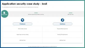 Application Security Case Study Kroll Ppt File Infographic Template
