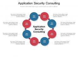 Application security consulting ppt powerpoint presentation inspiration maker cpb