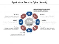 Application security cyber security ppt powerpoint presentation icon graphics example cpb
