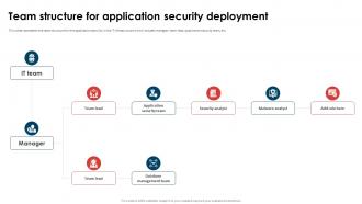 Application Security Implementation Plan Team Structure For Application Security Deployment