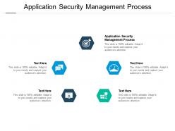 Application security management process ppt powerpoint presentation guide cpb