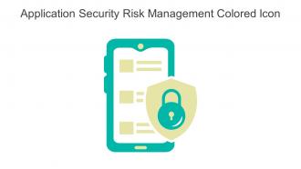 Application Security Risk Management Colored Icon In Powerpoint Pptx Png And Editable Eps Format