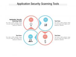 Application security scanning tools ppt powerpoint presentation portfolio information cpb