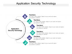 Application security technology ppt powerpoint presentation model icon cpb