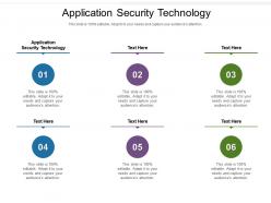 Application security technology ppt powerpoint presentation styles graphic images cpb