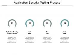 Application security testing process ppt powerpoint presentation model picture cpb