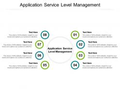 Application service level management ppt powerpoint presentation styles model cpb
