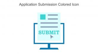 Application Submission Colored Icon In Powerpoint Pptx Png And Editable Eps Format