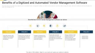 Application supplier management strategies benefits digitized and automated